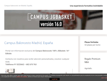 Tablet Screenshot of campusbaloncesto.org